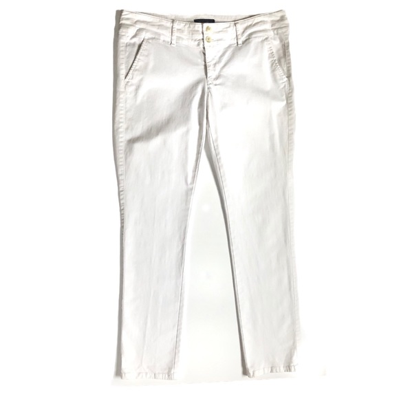 AMERICAN EAGLE White Straight Leg Ankle Pa… - Picture 2 of 8